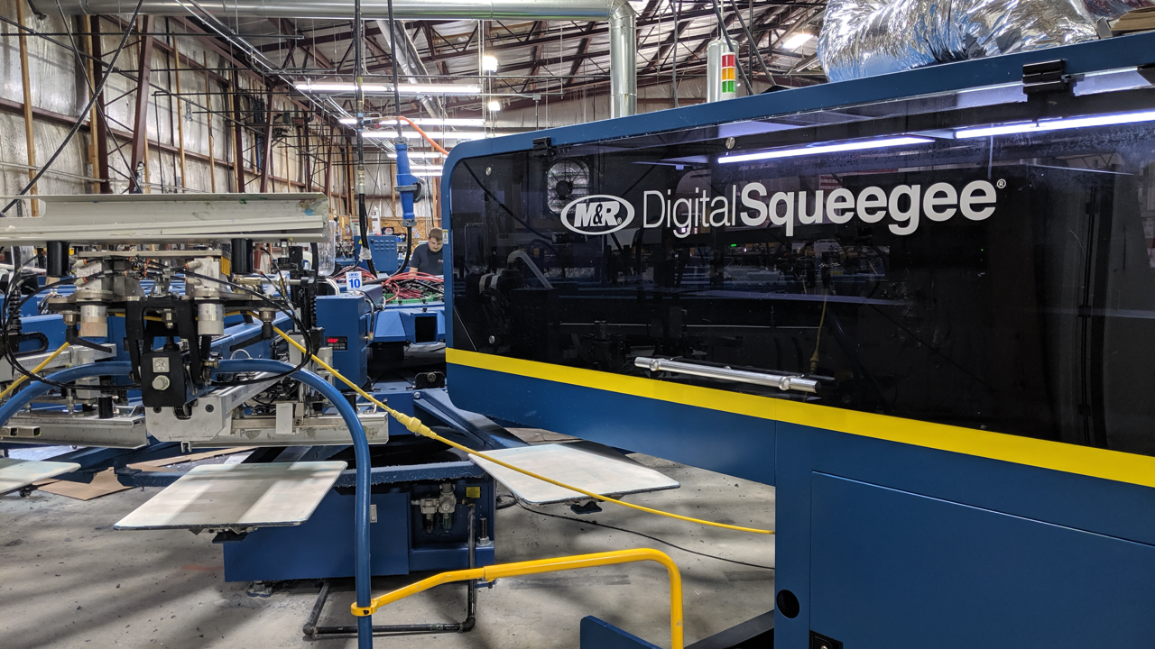 A Digital Squeegee at Same Day Tees