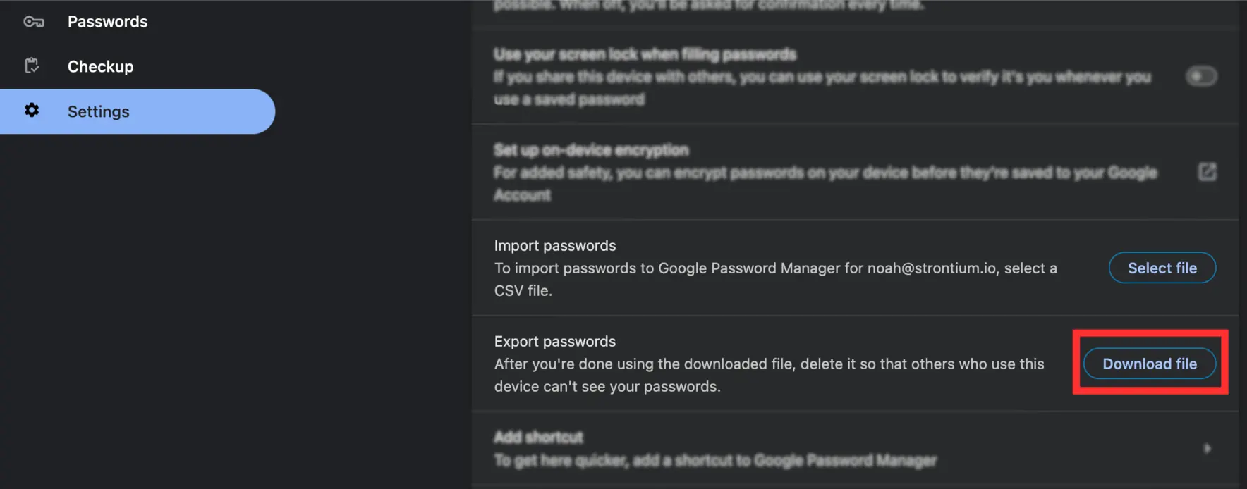 Google Password Manager export passwords.webp