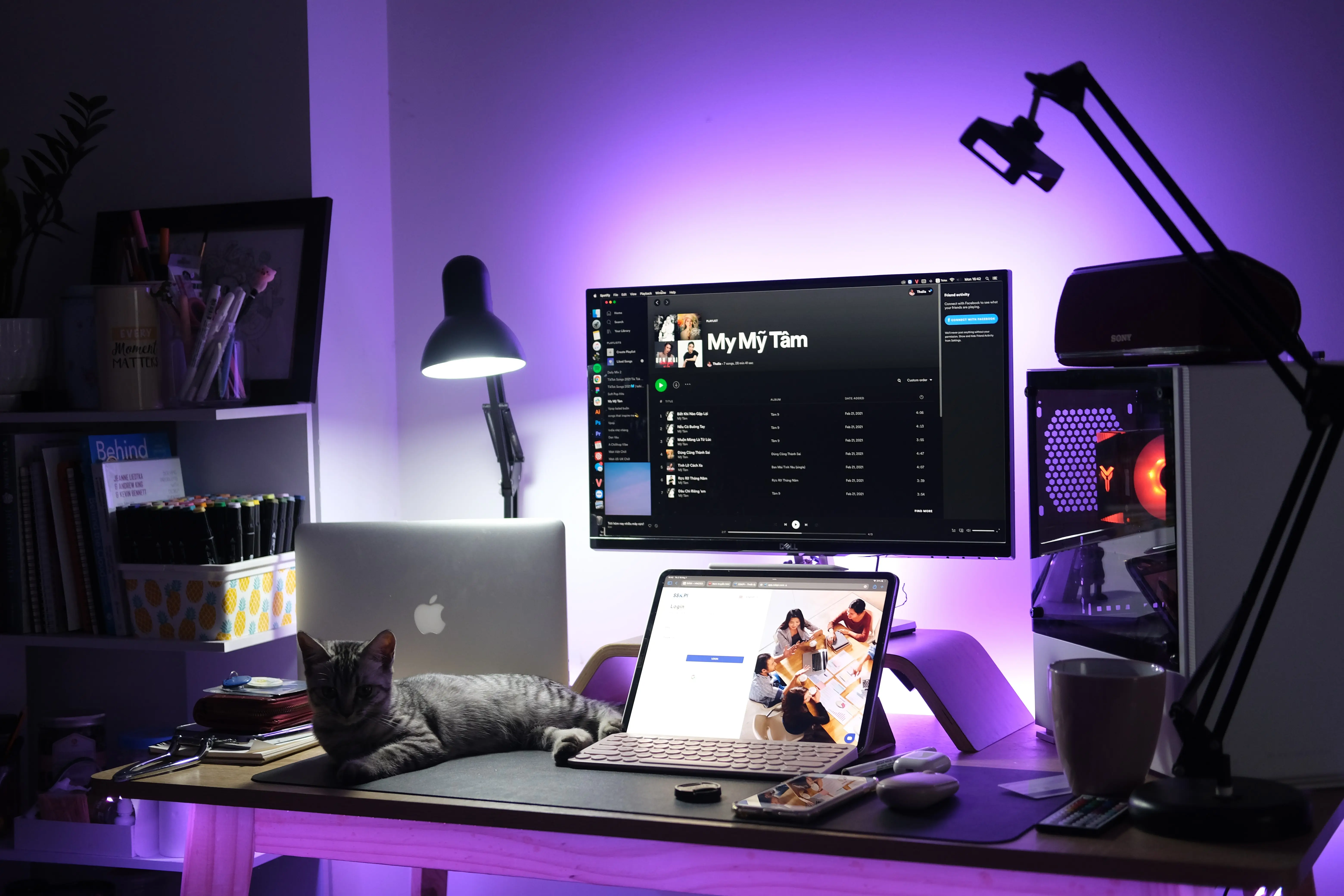 Monitor back light gift for developers