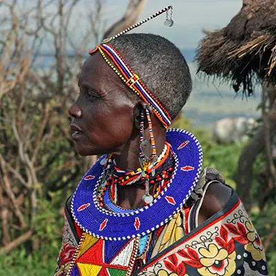 Traditional African headware.