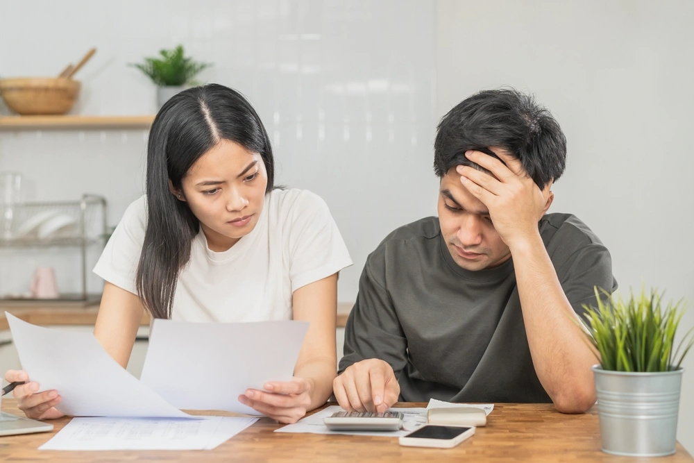 Couple discussing finances.webp