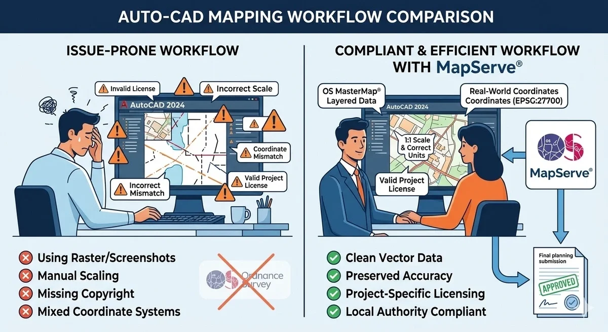 Common CAD mapping mistakes