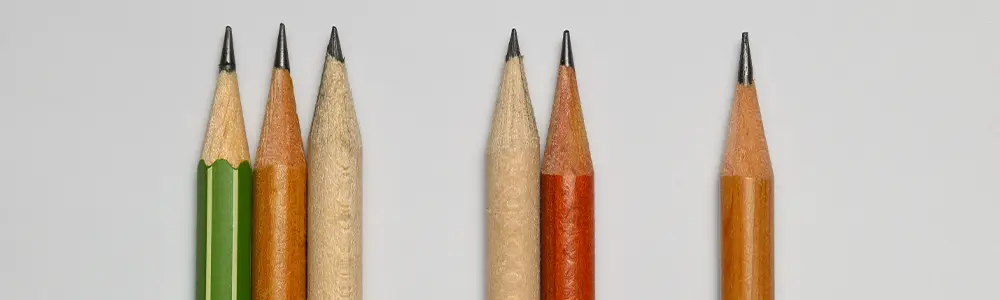 pencils spaced out in repetition