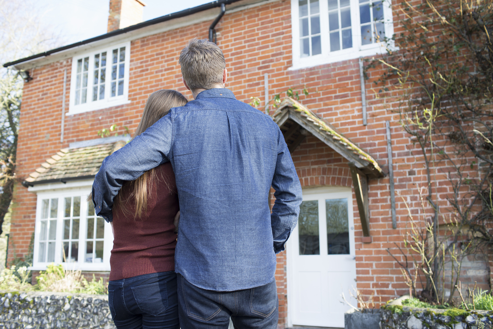 Couple viewing a house