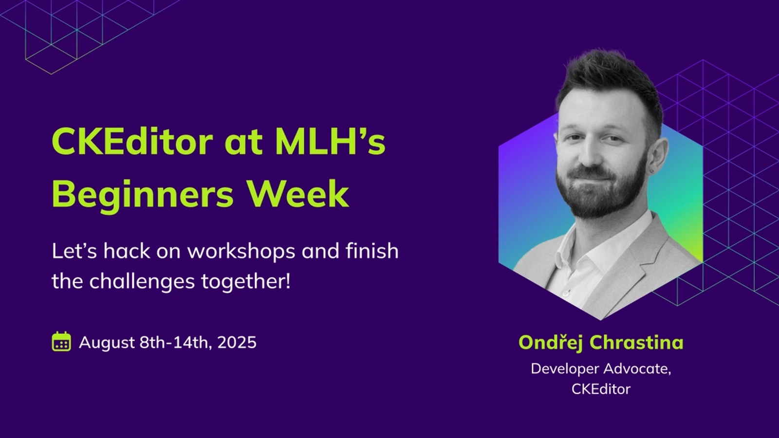 CKEditor on Global Hack Week: Let’s hack on workshops and finish the challenges together!