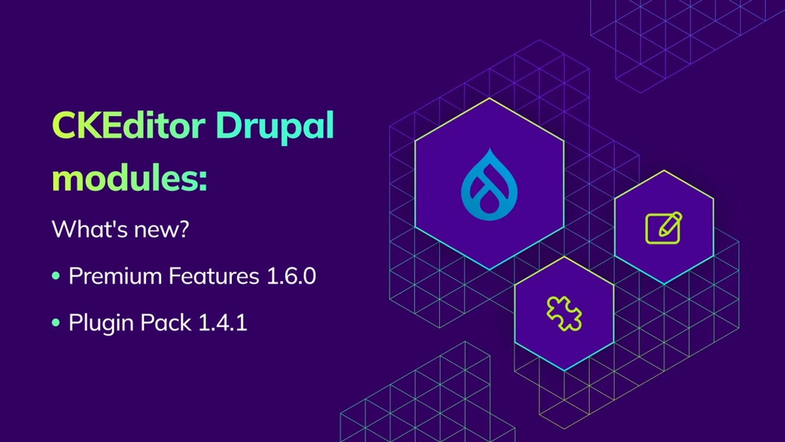Explore new CKEditor 5 features for Drupal, including Merge Fields, Export with Inline Styles, and Enhanced Source Editing dark theme support.