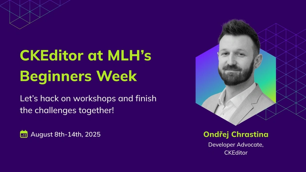 CKEditor on Global Hack Week: Let’s hack on workshops and finish the challenges together!