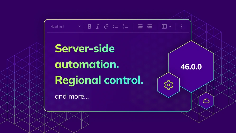 Discover what’s new in CKEditor 5 v46.0.0: Line Height, Server-side Editor API, EU Region support, upgraded Markdown, and major breaking changes.