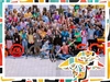 Aerial group photo from Rwanda 2022 Baobab Summit, with an overlay of 2025 Baobab Summit branding elements, marble pattern and Baobab tree.