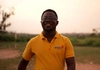 Prince Baffour Agyei smiles to camera