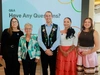 Group image from the Mastercard Foundation Fellows Program launch, Sept 2026, L to R: Sarah Harney, Roberta Jamieson, and Fellows James Lavallée, Nathalie Wajashk-Restoule, Alejandra Metallic-Janvier, 4 x 3.