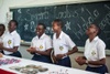 Students in a classroom.