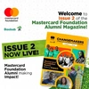 Promotional poster for the Baobab platform Mastercard Foundation Alumni Magazine, titled Changemakers, A Mastercard Foundation Alumni Publication, Issue 2, 2025