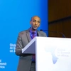 Daniel Hailu delivering opening remarks at the Global AI Summit on Africa, AI for All: African Youth Voices Shaping the Future
