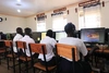 Learners engage in digital learning activities as part of the Bridge programme's efforts to equip young people with skills for education, work, and entrepreneurship.