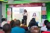 A participant speaking at the EdTech Demo Day in Kenya 2024