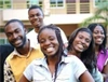 Group of students smiling to camera 