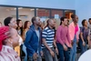 A group of young people doing an activity