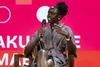 Akuol de Mabior, Filmmaker and Rights Activist, speaks at the Africa Forum on Displacement 2023.