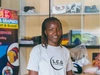 Martha standing in her printing studio