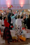 The crowd at the Baobab Summit 2022 celebrating the flag ceremony by waving their countries flag