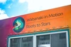 The logo and front of the mobile makerspace initiative, Wabanaki in Motion, NB, Roots to Stars, at Sitansisk (St. Mary's First Nation) Maqiyahtimok Centre, June 23, 2026.