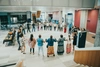A group of people holding hands in a circle
