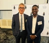 Emmanuel Naturinda with Professor Joseph Wong, Vice President International at U of T