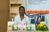 Anthea Ibembe exhibiting with her goods at the Africa Food Systems Forum 2025