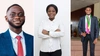 Emmanuel Nyatefe, Diana Rashid, and Success Awuku-Amador – Founders of PeculiarAI in individual photos, all smiling to camera