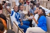 A group of young people bonding and taking a selfie on Day 1 of the Baobab Summit 2025