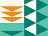 Recognizing Leadership in Education for Indigenous Youth patterned weave style artwork for EleV by Debra Sparrow.