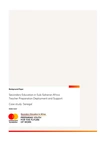 SEA Teacher Preparation Deployment and Support - Case Study Senegal Couverture du rapport