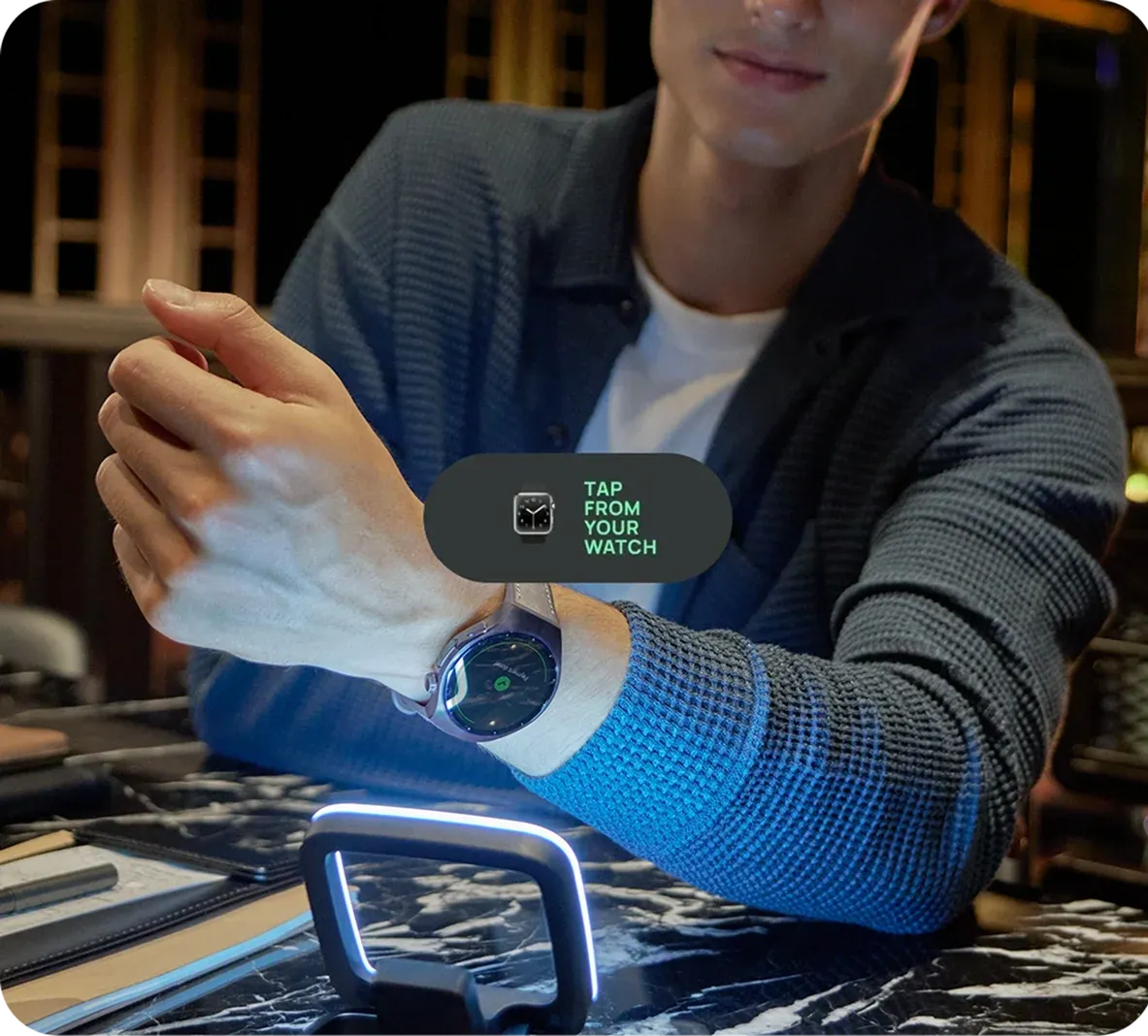 Tap from your watch