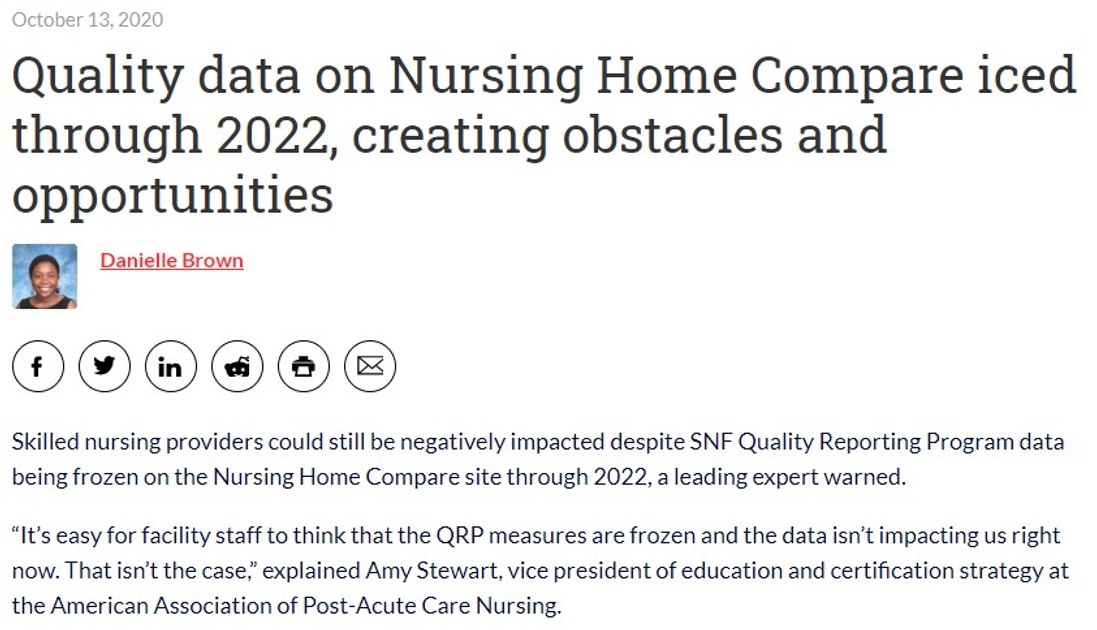medicare nursing home compare data