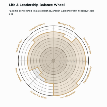 Life and Leadership Balance Wheel