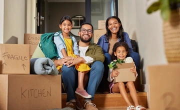 Family moving into new home