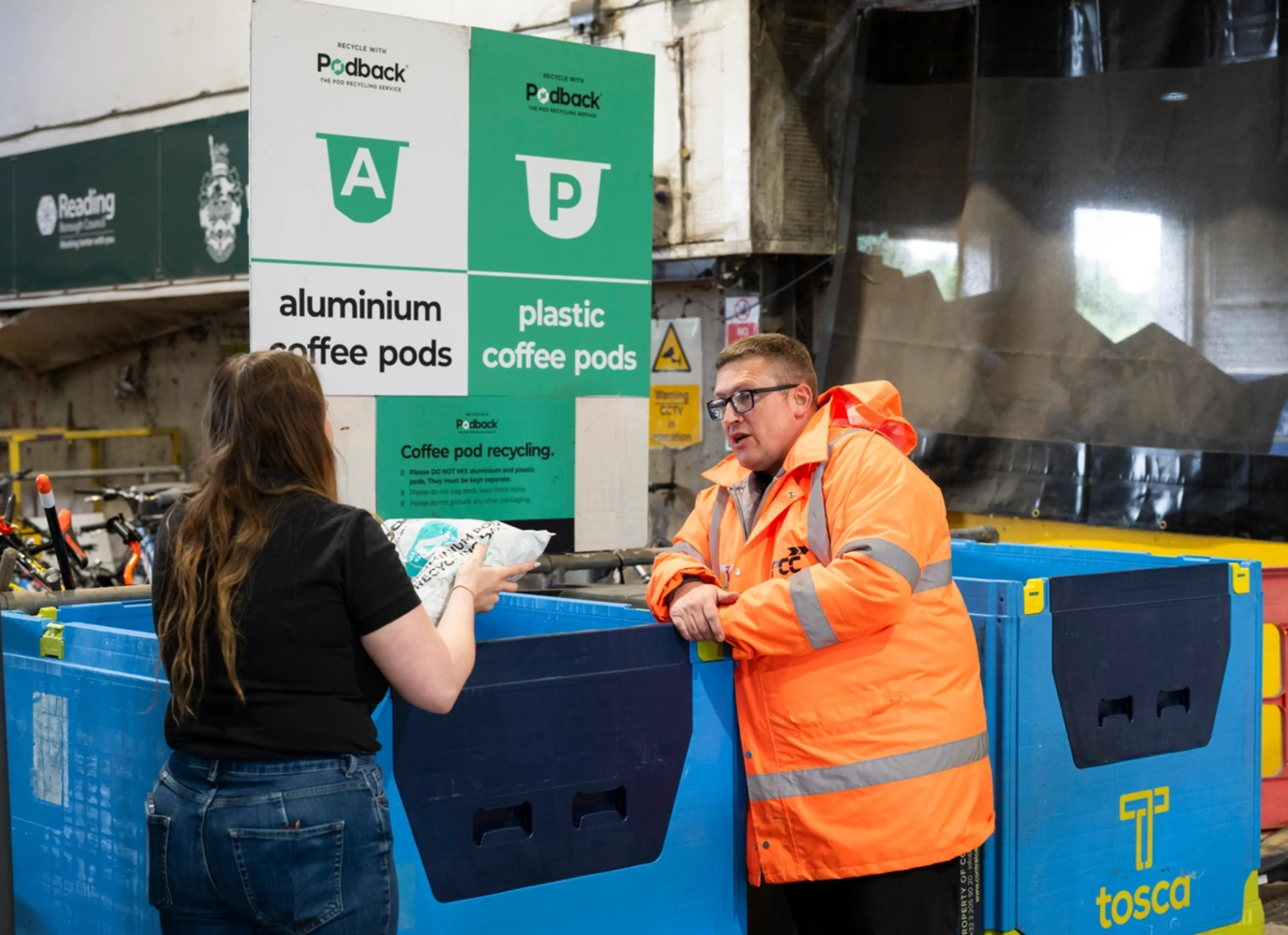 Residents in Bracknell Forest, Reading and Wokingham Boroughs can now recycle pods at Recycling Centres