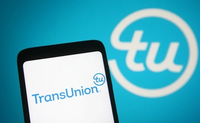 TransUnion logo on mobile phone