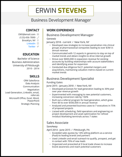 8 Business Development Resume Examples For 2022