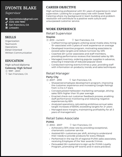 5 Supervisor Resume Examples That Worked In 2022