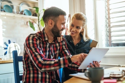 couple on tablet