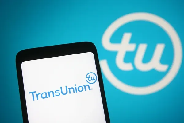 TransUnion logo on mobile phone