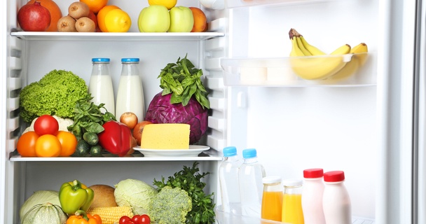 inside fridge