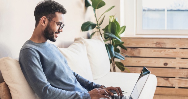 man on laptop