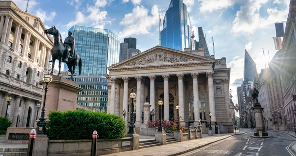 The Bank of England building in London