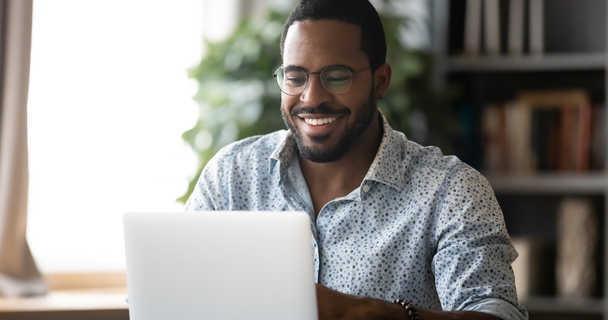 man on laptop