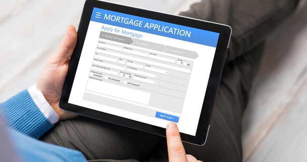 Man applying for mortgage