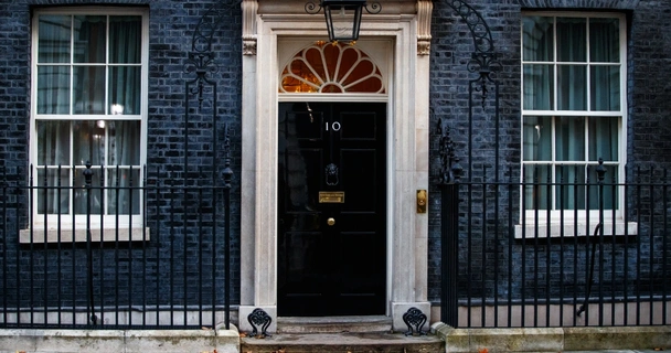 The front door of 10 Downing Street