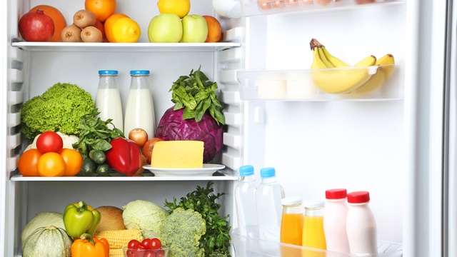 inside fridge